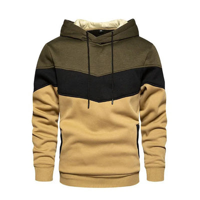 Herr Fleece Patchwork Hoodie