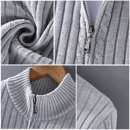 Thibault™ - Casual cardigan med dragkedja