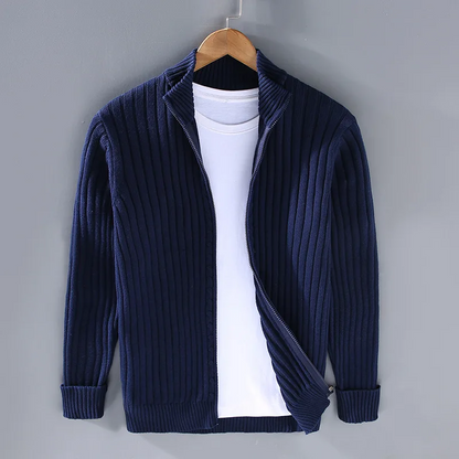 Thibault™ - Casual cardigan med dragkedja